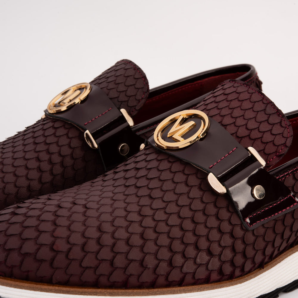 The Legacy Burgundy Leather Casual Loafer Shoe All New