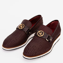 The Legacy Burgundy Leather Casual Loafer Shoe All New