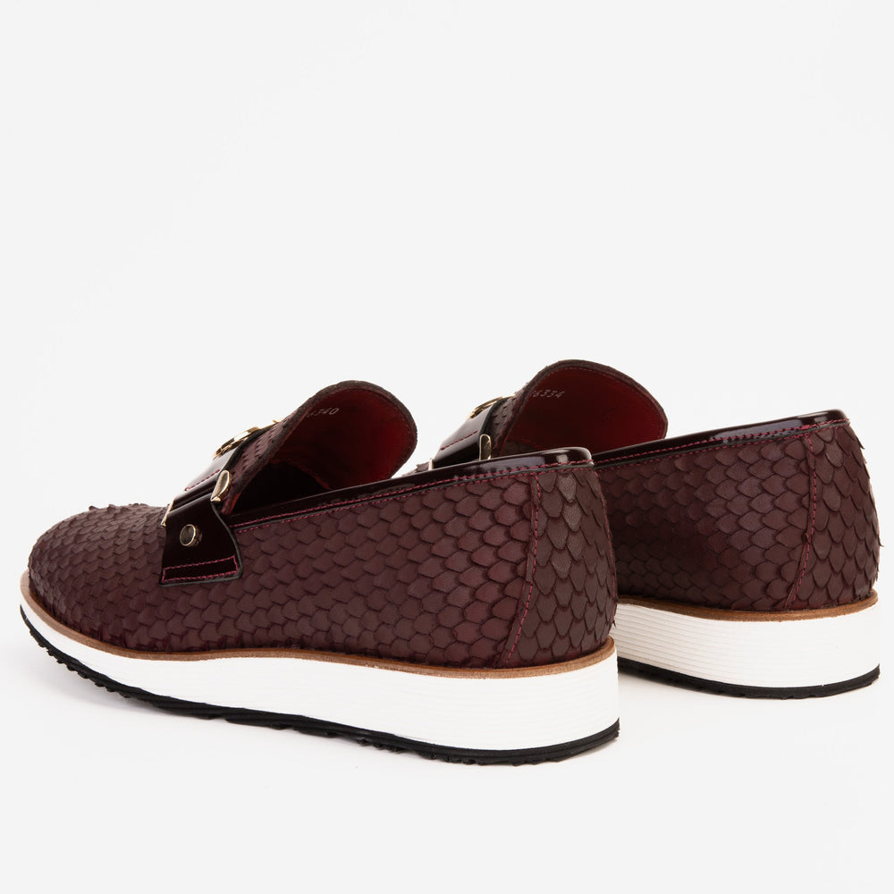 The Legacy Burgundy Leather Casual Loafer Shoe All New
