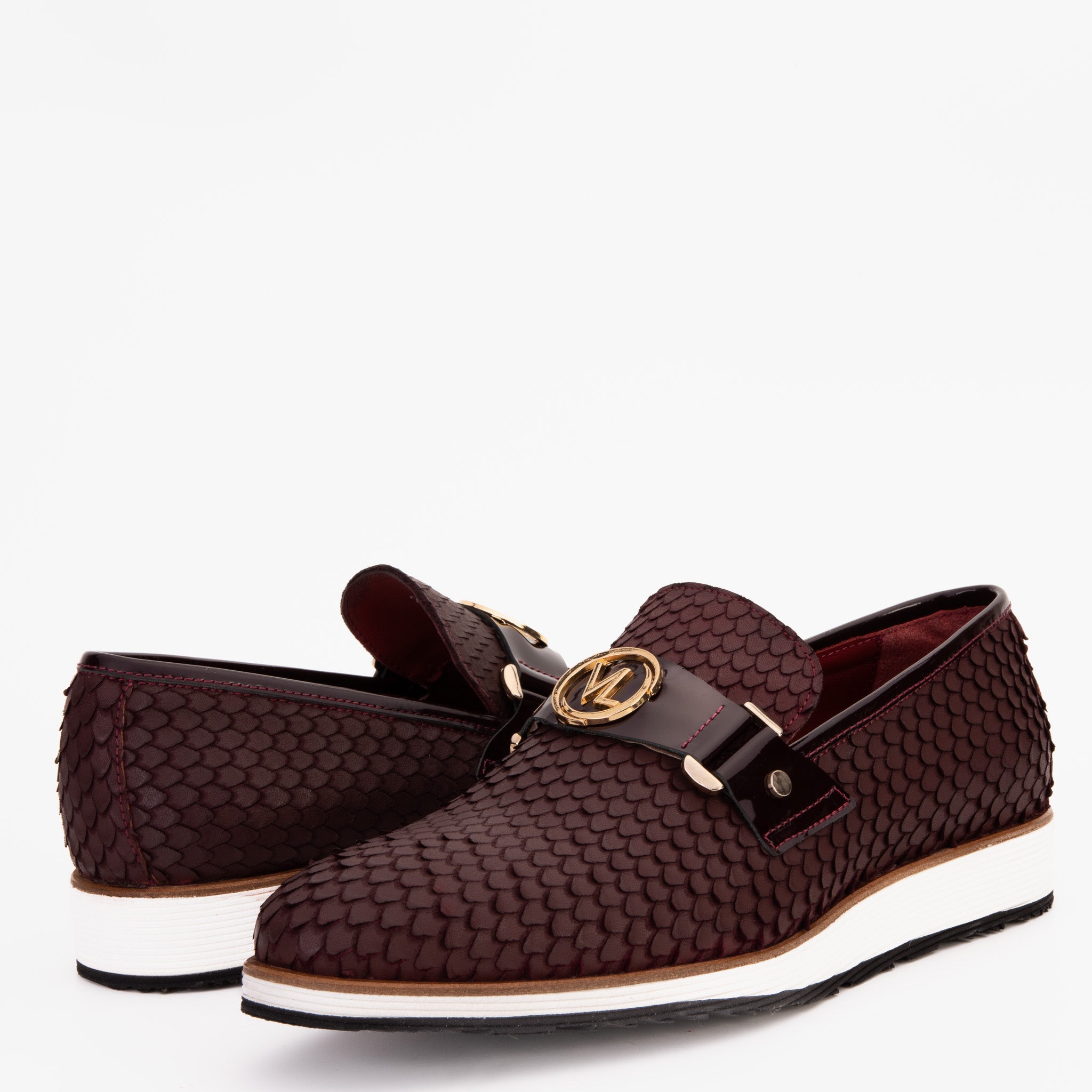 The Legacy Burgundy Leather Casual Loafer Shoe All New