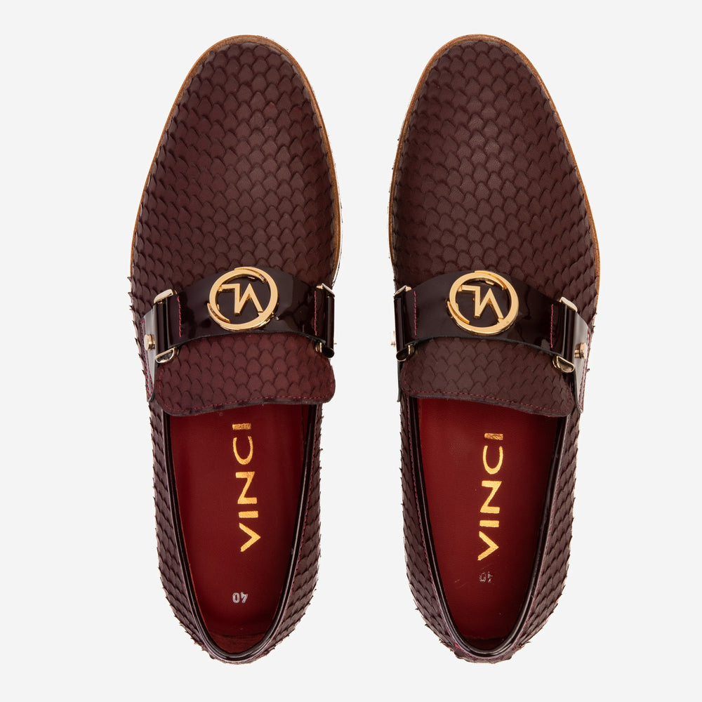The Legacy Burgundy Leather Casual Loafer Shoe All New