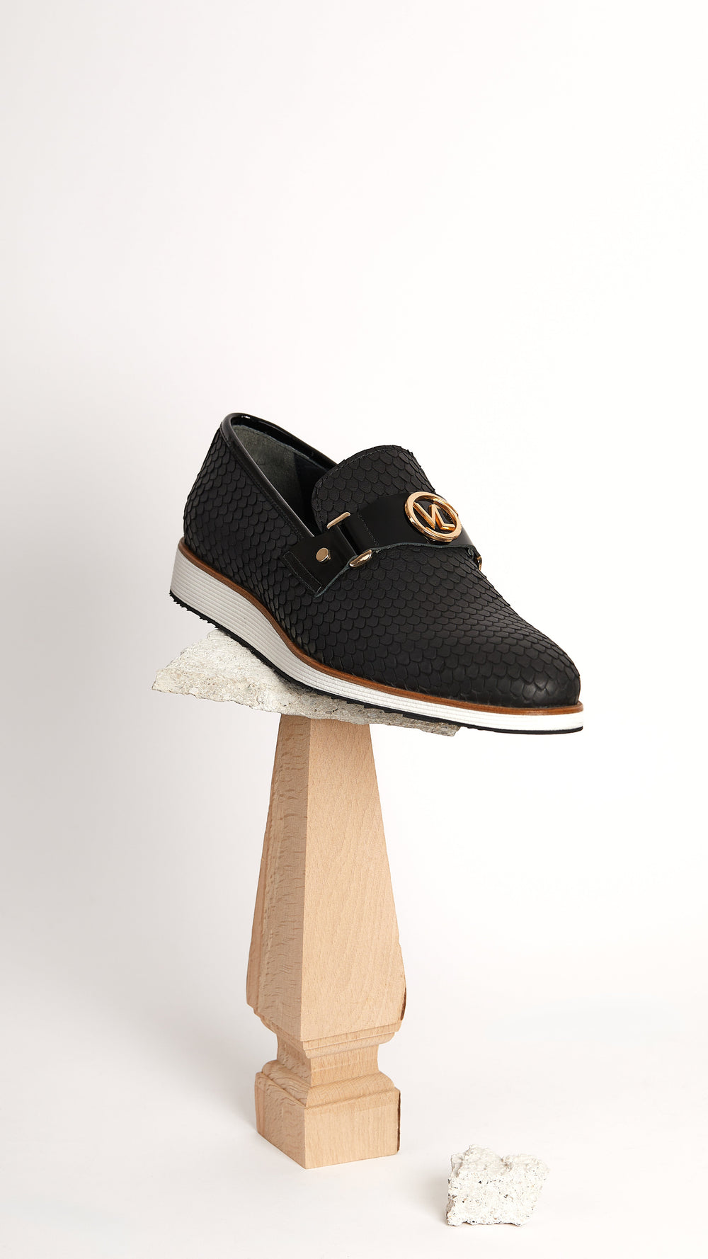 The Legacy Black Leather Casual Loafer Shoe All New