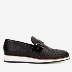 The Legacy Black Leather Casual Loafer Shoe All New