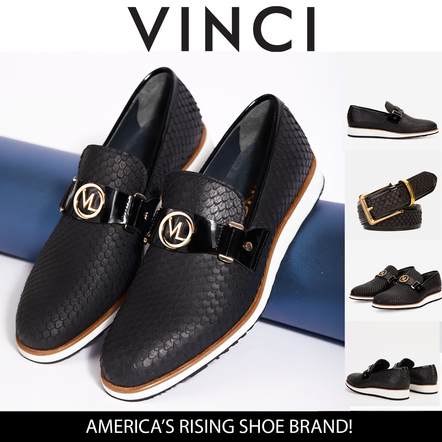 The Legacy Black Leather Casual Loafer Shoe All New