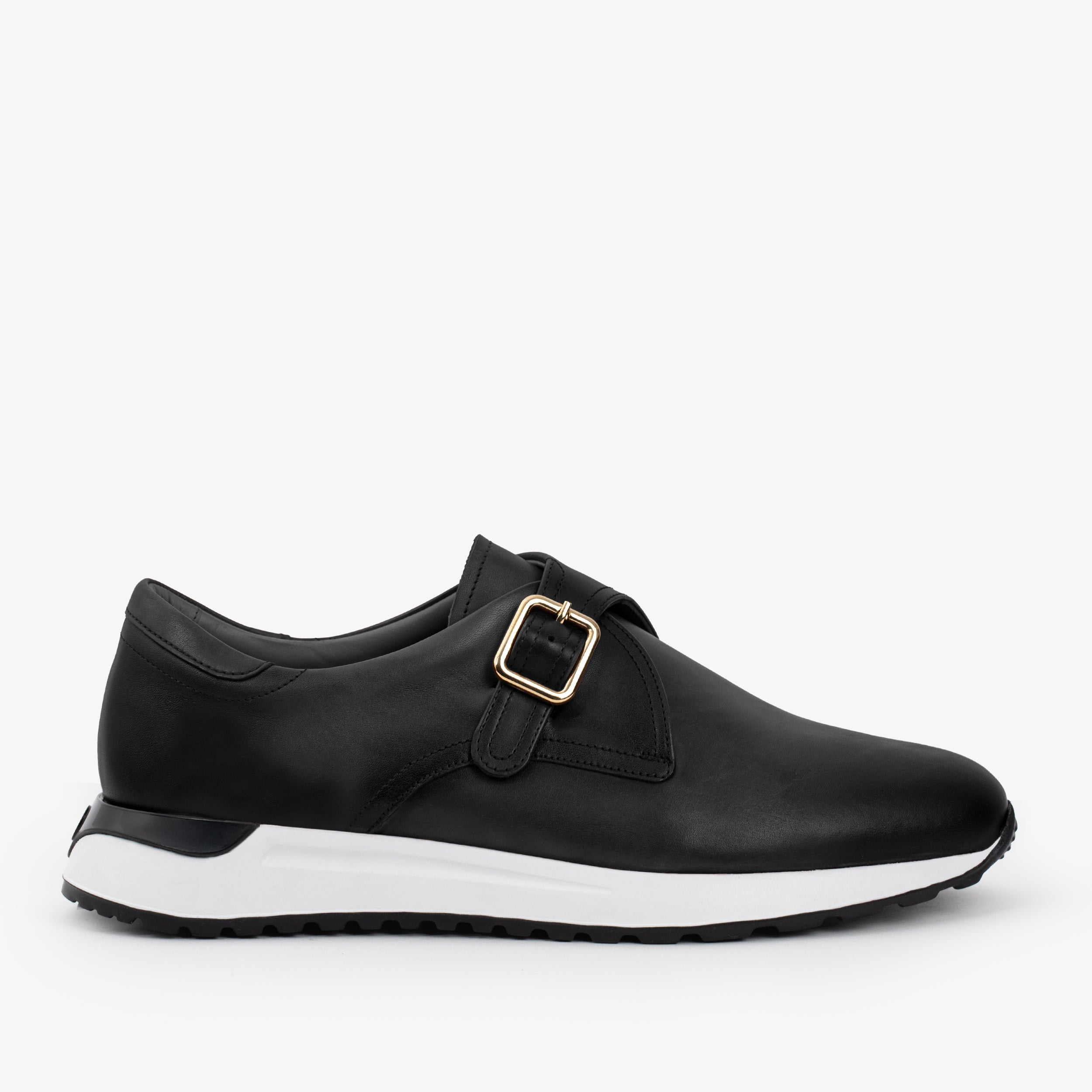 The Torino Black Leather Sneaker Fine Craftsmanship