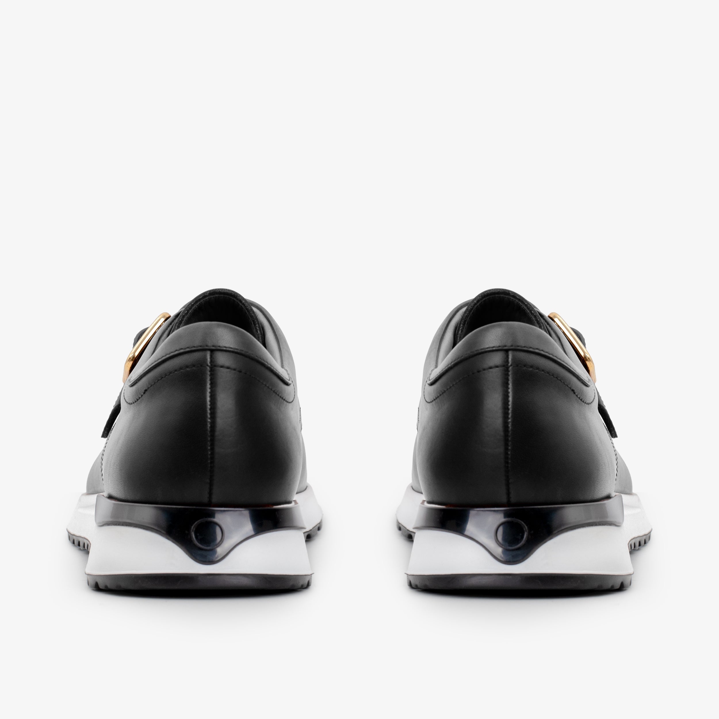 The Torino Black Leather Sneaker Fine Craftsmanship