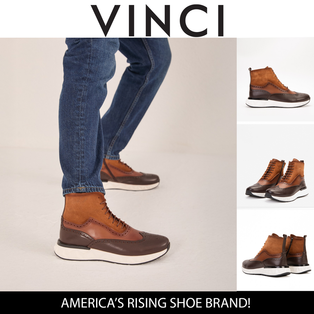 The Regent Brown Leather Wingtip Brogue Casual Boot Universal Fit