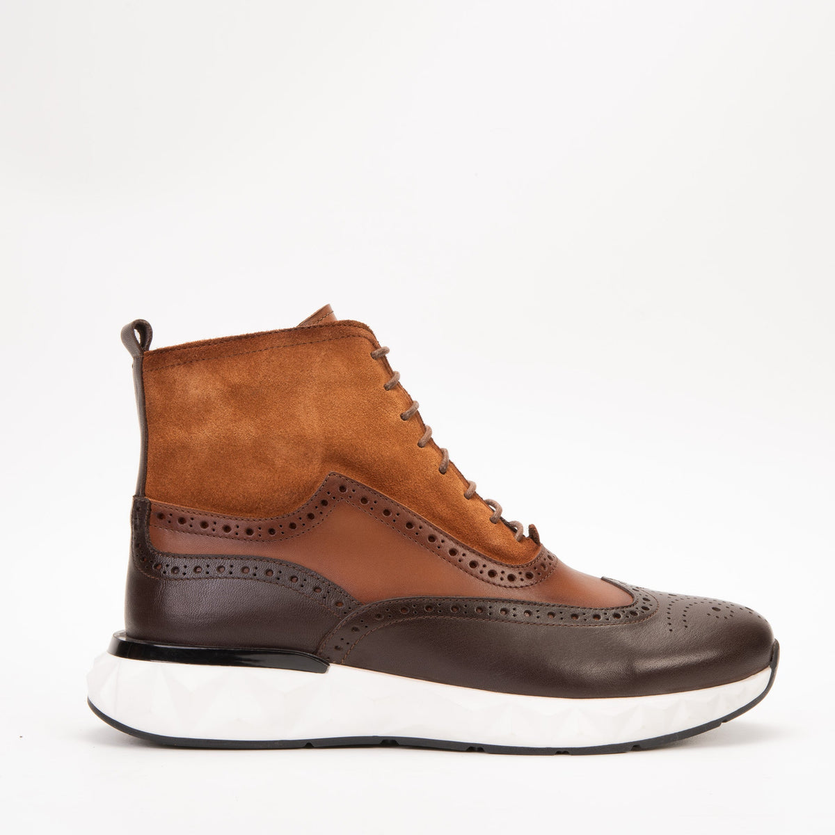 The Regent Brown Leather Wingtip Brogue Casual Boot Universal Fit