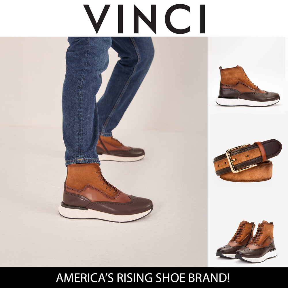 The Regent Brown Leather Wingtip Brogue Casual Boot Universal Fit