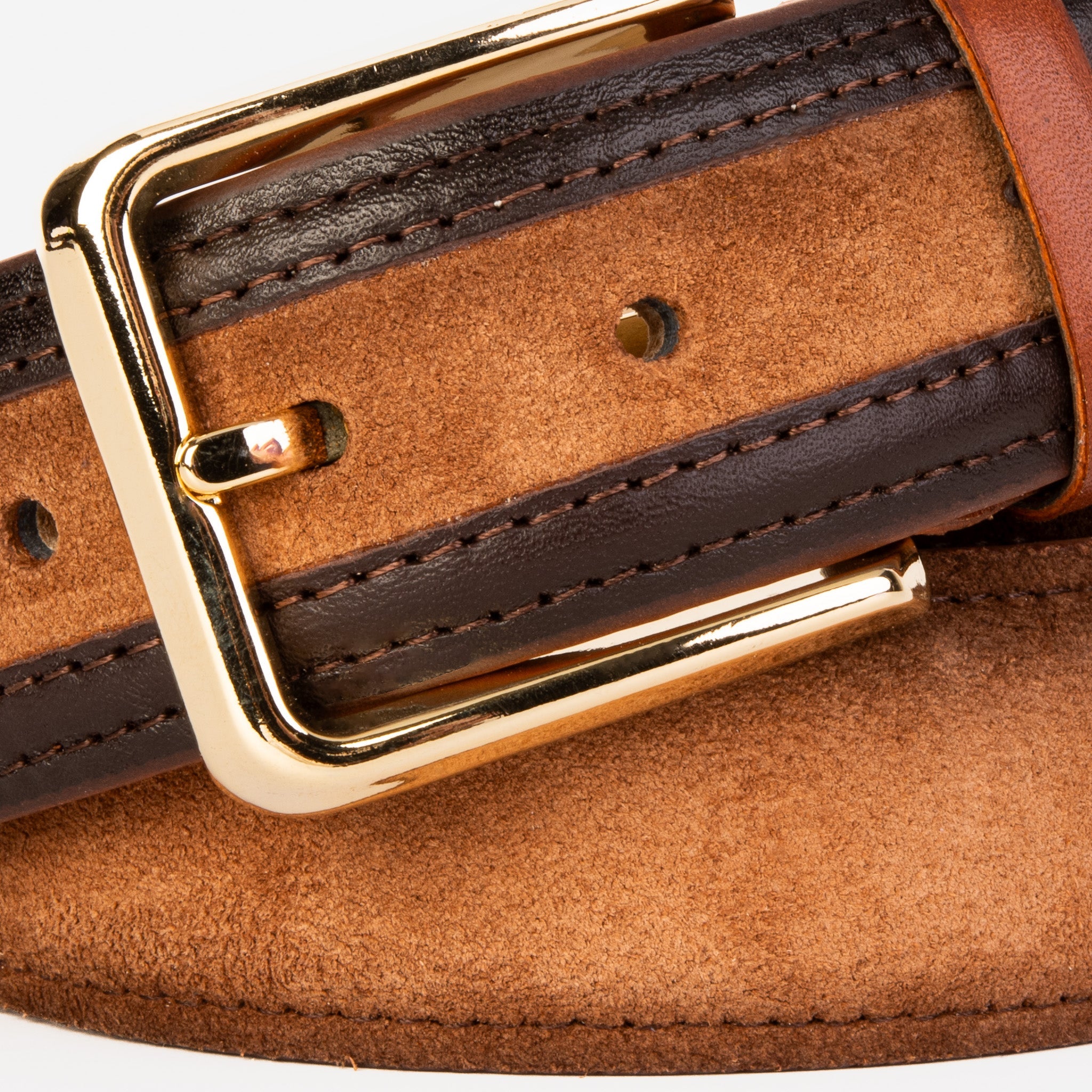 The Regent Brown Leather Belt Fine Craftsmanship