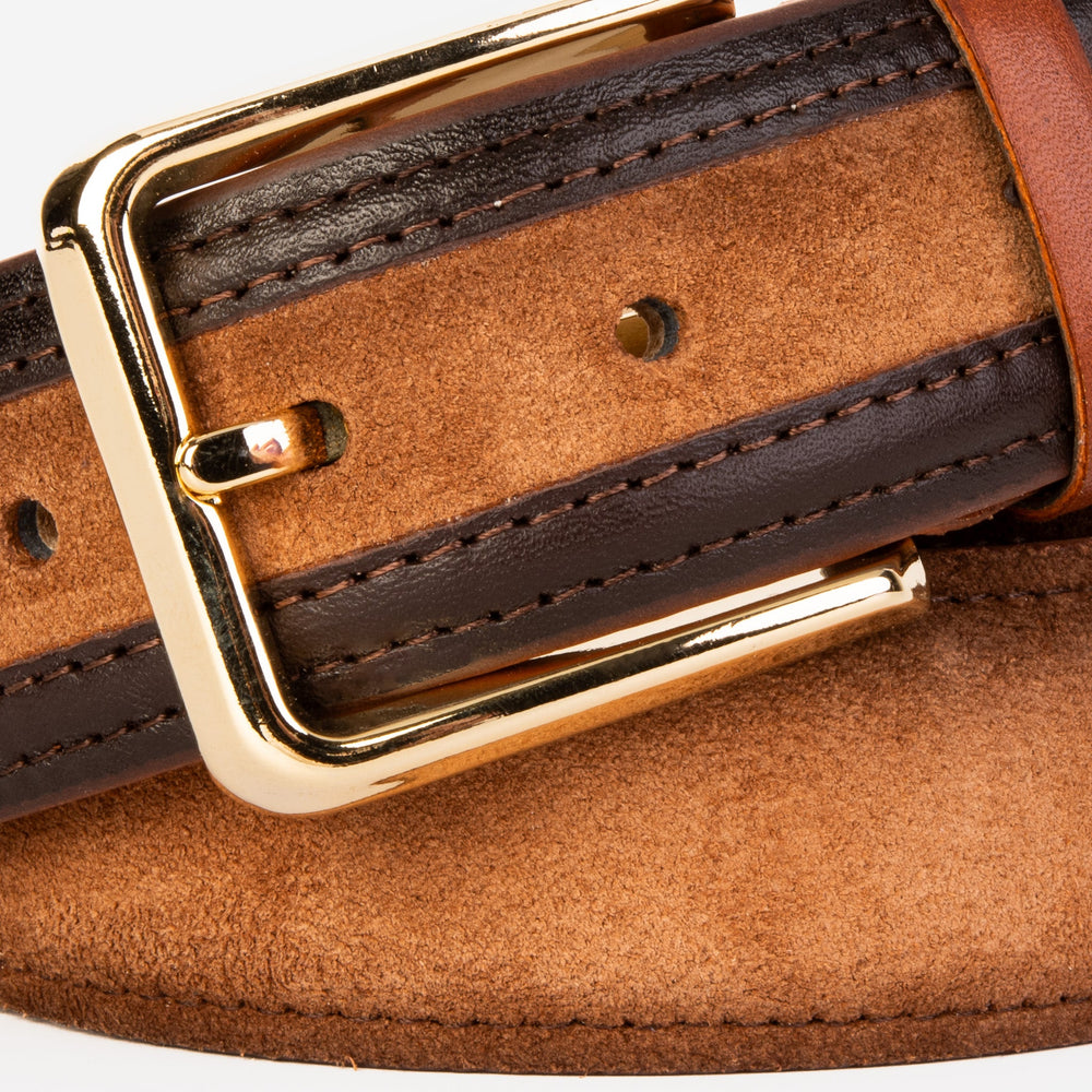 The Regent Brown Leather Belt Fine Craftsmanship