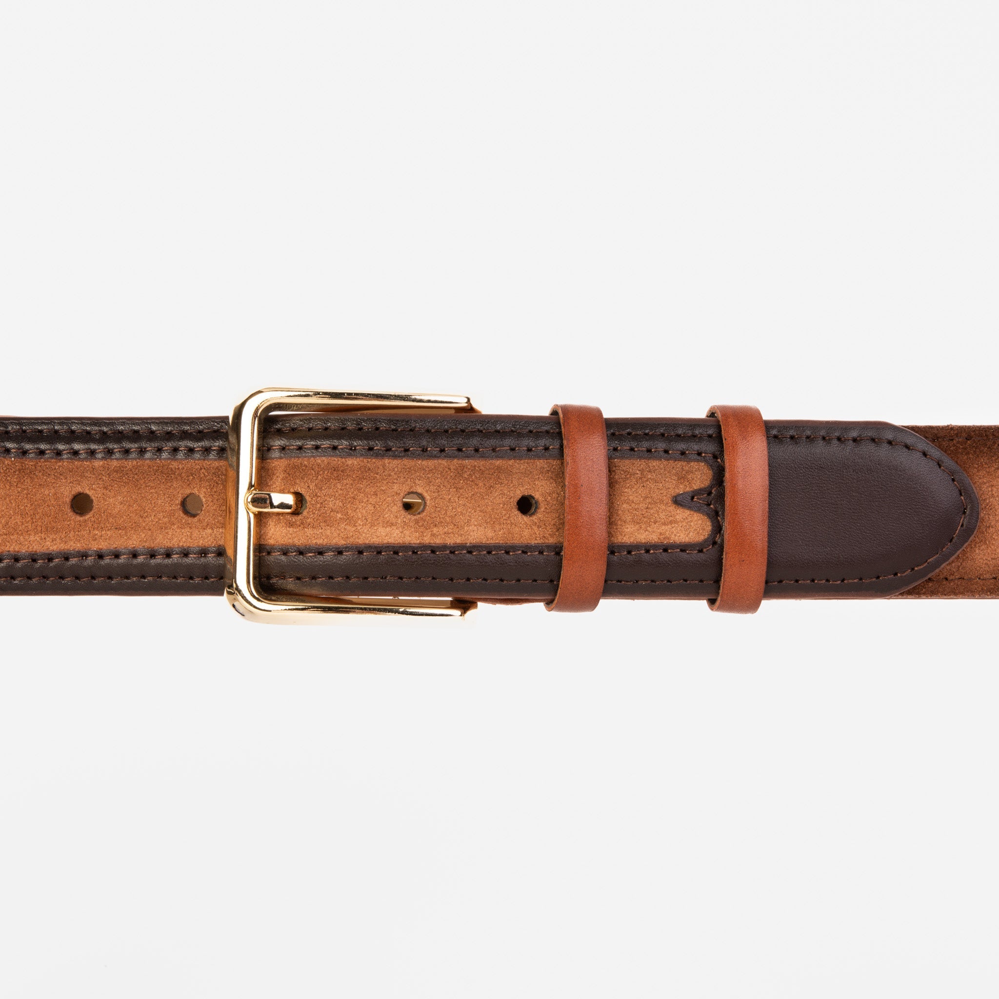 The Regent Brown Leather Belt Fine Craftsmanship