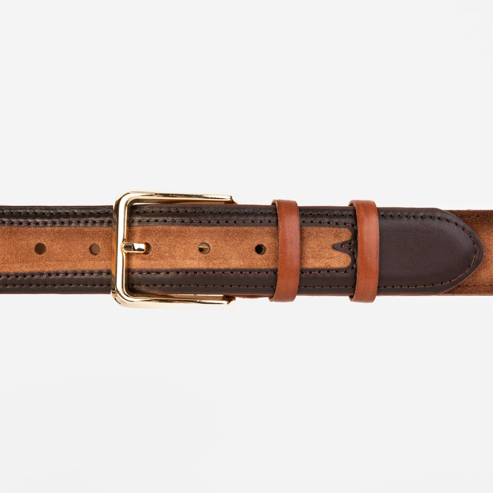The Regent Brown Leather Belt Fine Craftsmanship