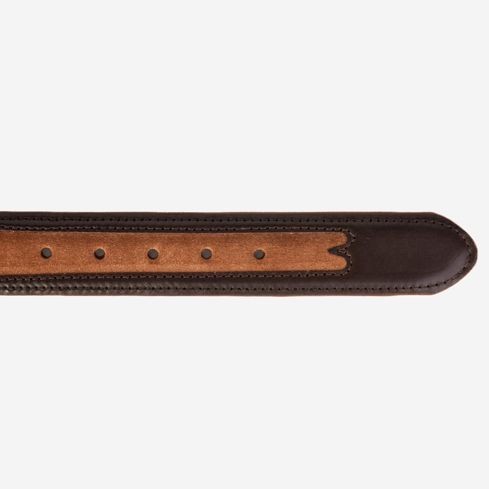 The Regent Brown Leather Belt Fine Craftsmanship