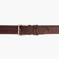 The Majesty Burgundy Leather Belt On Sale