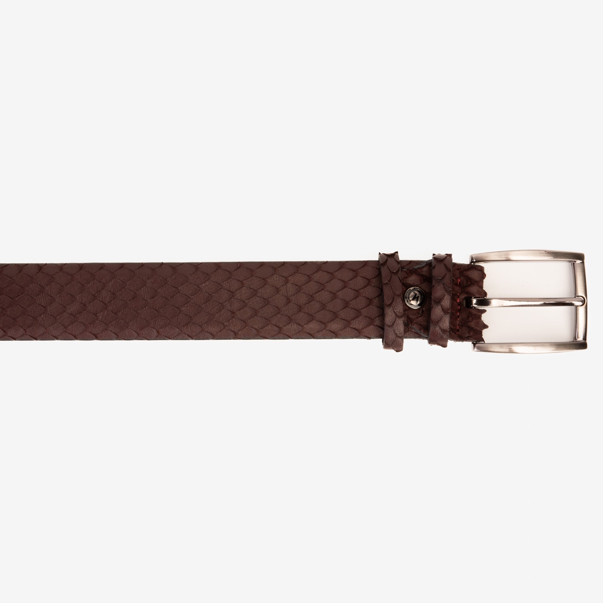 The Majesty Burgundy Leather Belt On Sale