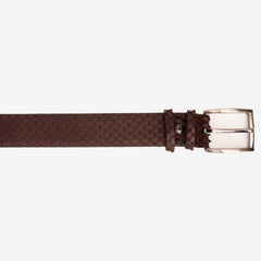 The Majesty Burgundy Leather Belt On Sale