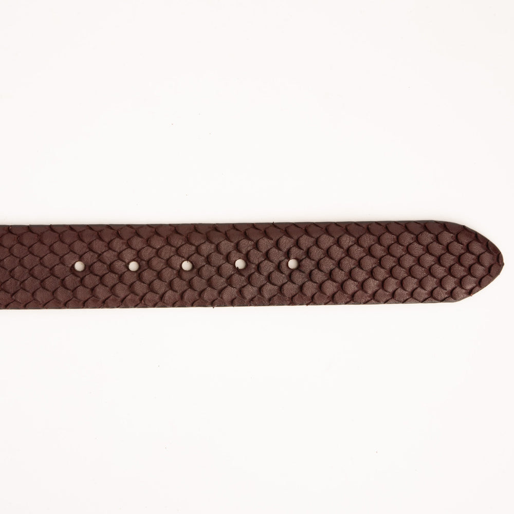 The Majesty Burgundy Leather Belt On Sale
