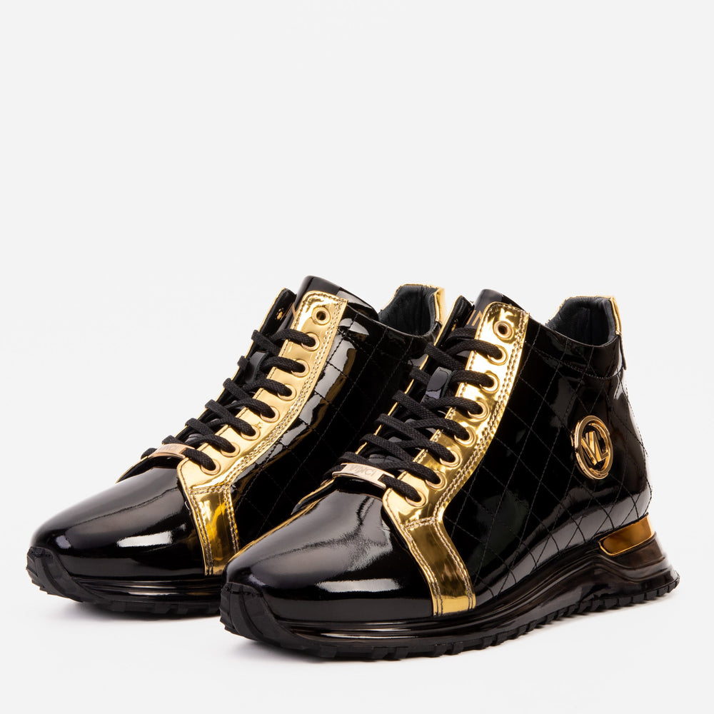 The Prestige Black Gold  Limited Edition  High-Top Sneaker For Sale