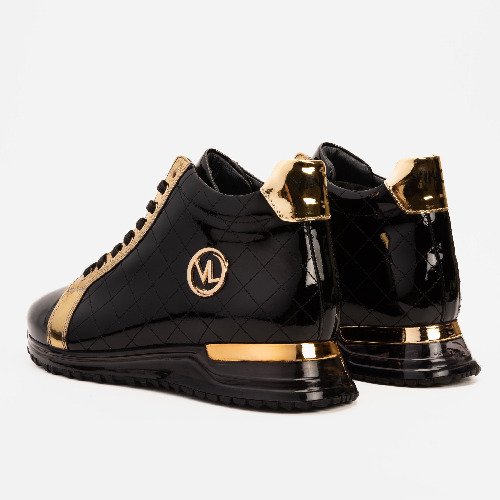 The Prestige Black Gold  Limited Edition  High-Top Sneaker For Sale