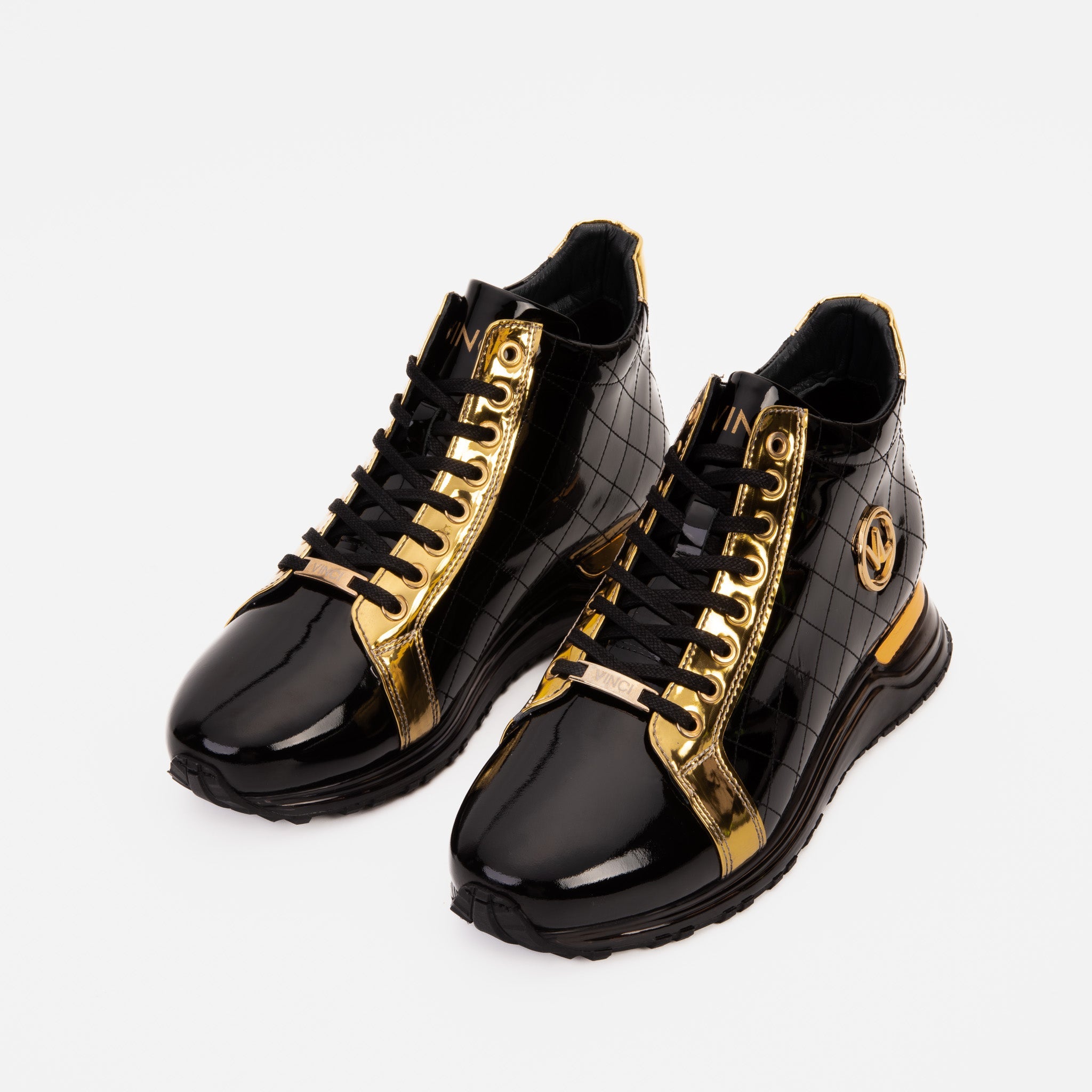 The Prestige Black Gold  Limited Edition  High-Top Sneaker For Sale