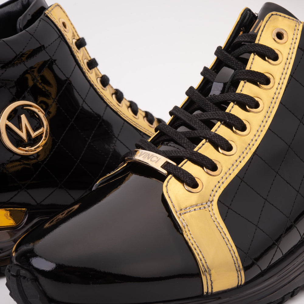 The Prestige Black Gold  Limited Edition  High-Top Sneaker For Sale