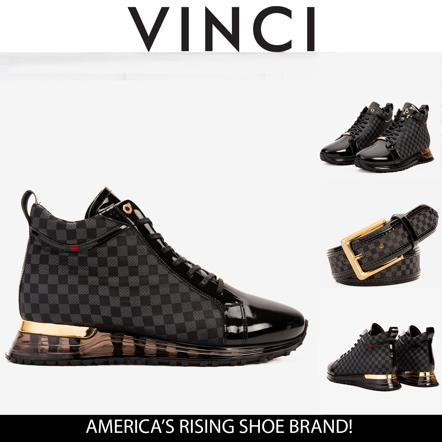 The Monte Carlo Black High-Top Sneaker Limited Edition Universal Fit