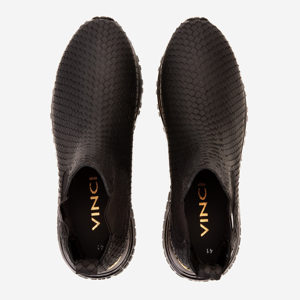 The Panther Black Leather Chelsea Boot Fine Craftsmanship