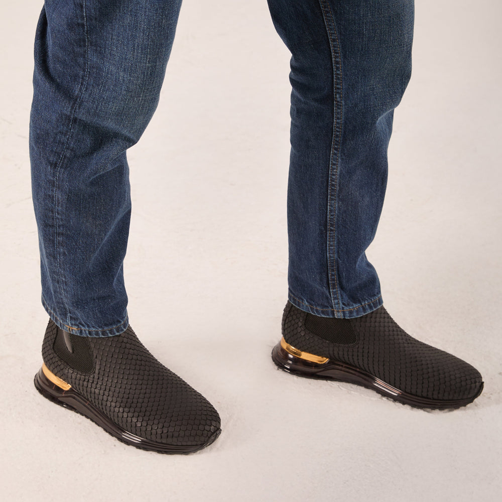 The Panther Black Leather Chelsea Boot Fine Craftsmanship