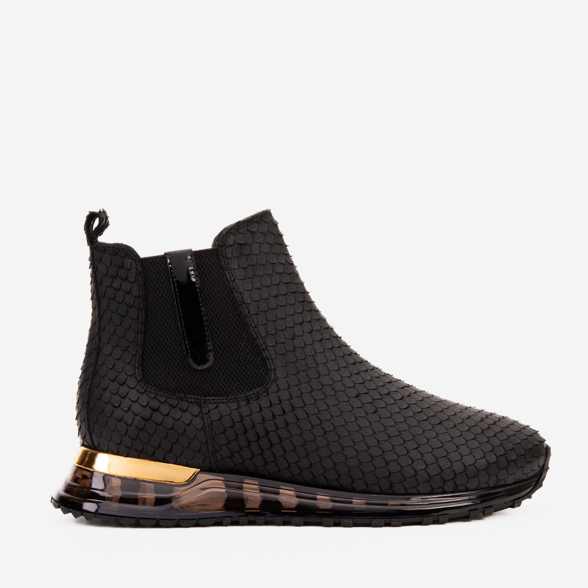 The Panther Black Leather Chelsea Boot Fine Craftsmanship
