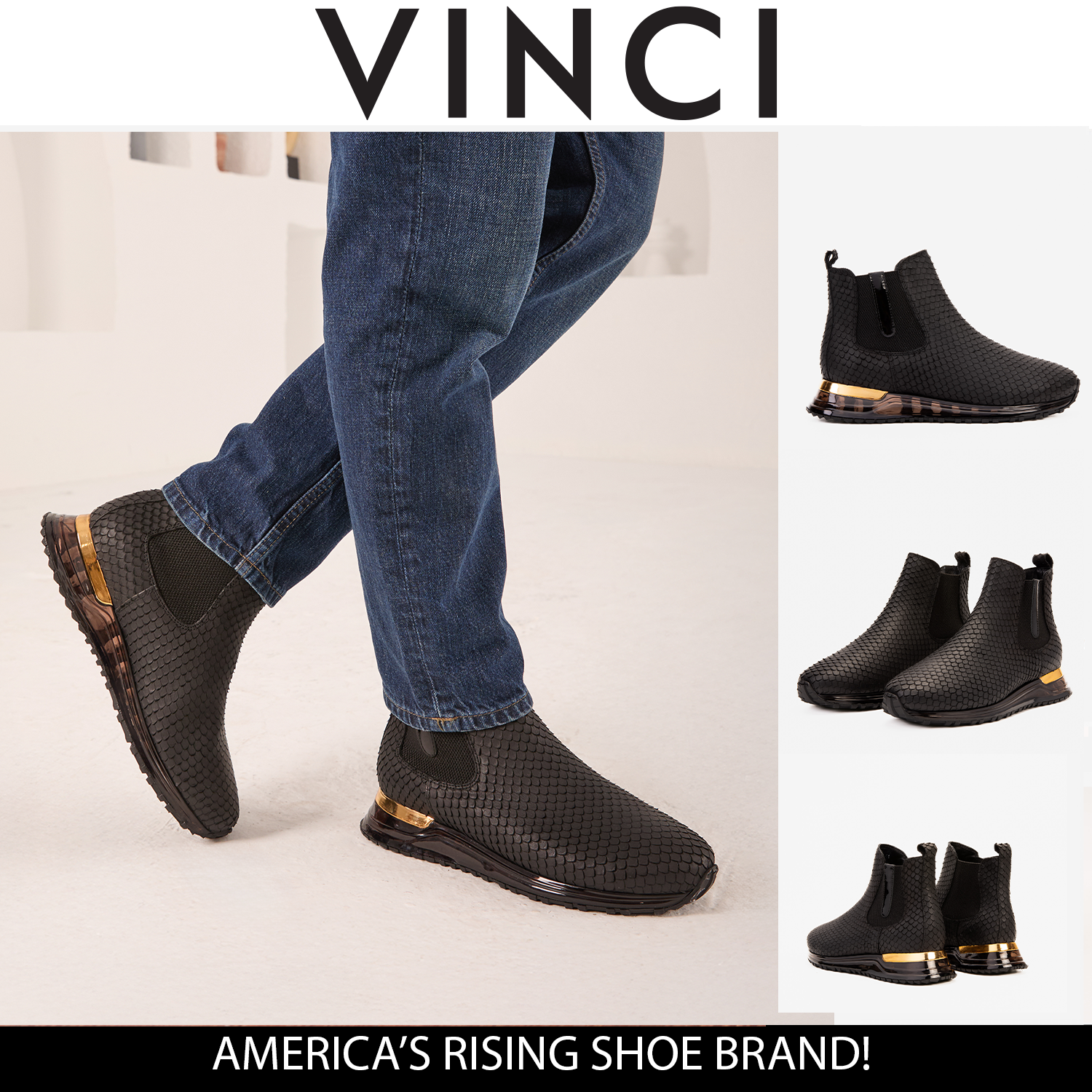 The Panther Black Leather Chelsea Boot Fine Craftsmanship