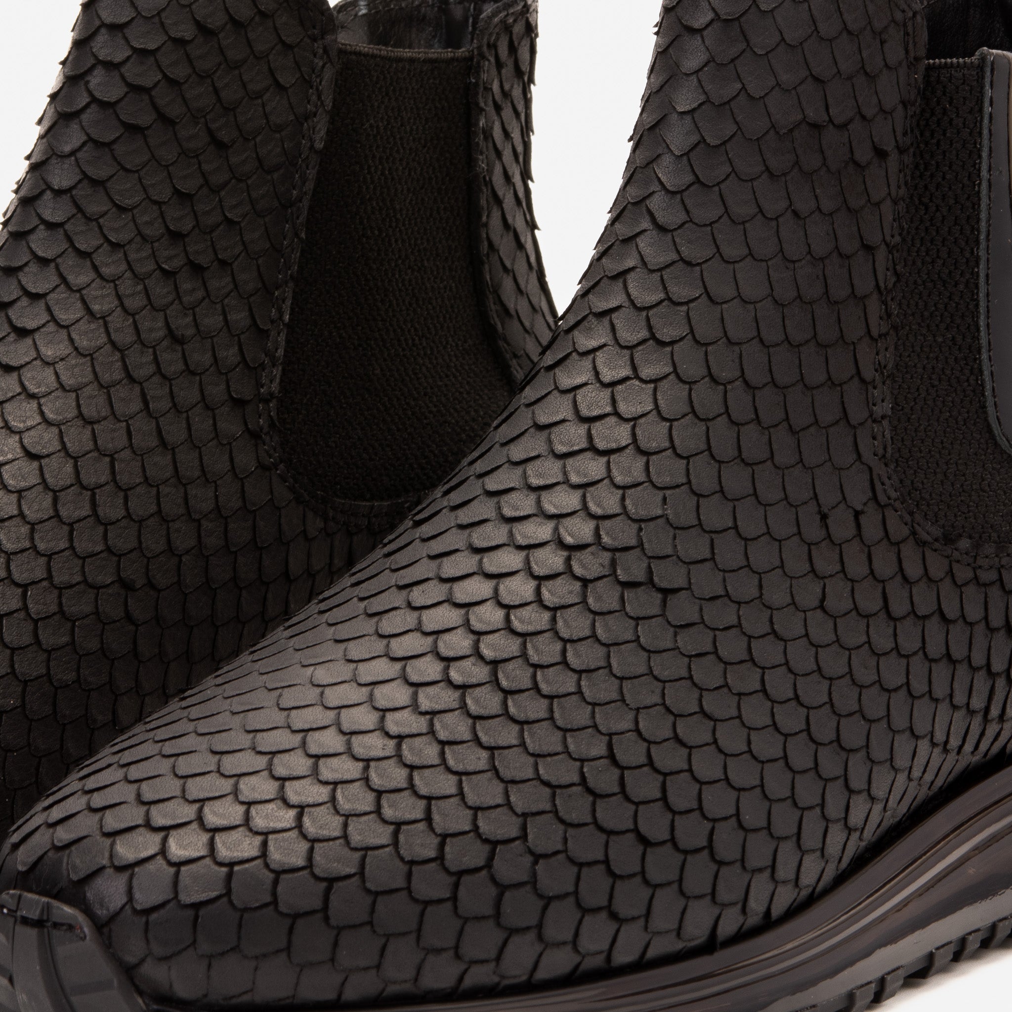 The Panther Black Leather Chelsea Boot Fine Craftsmanship