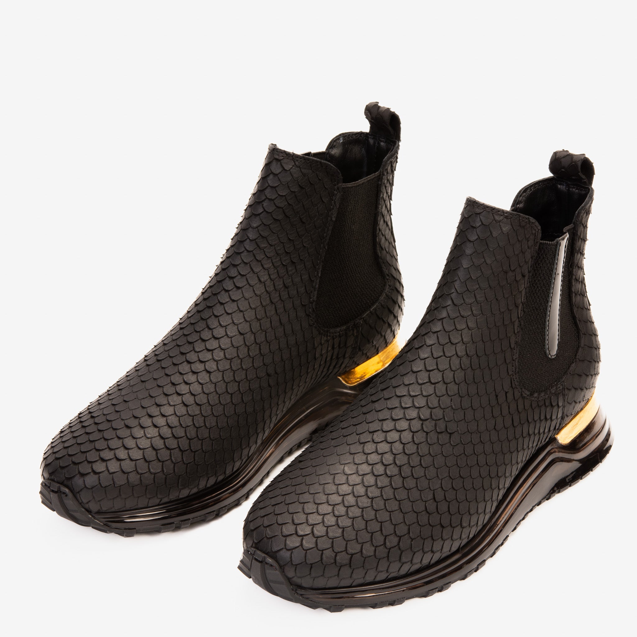 The Panther Black Leather Chelsea Boot Fine Craftsmanship