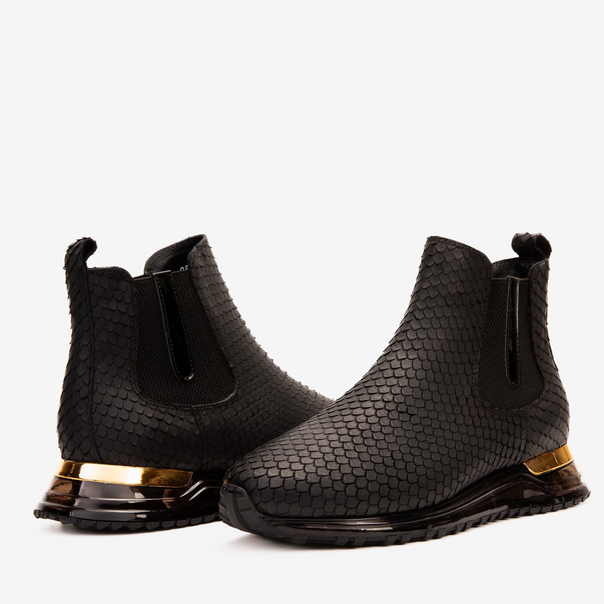 The Panther Black Leather Chelsea Boot Fine Craftsmanship