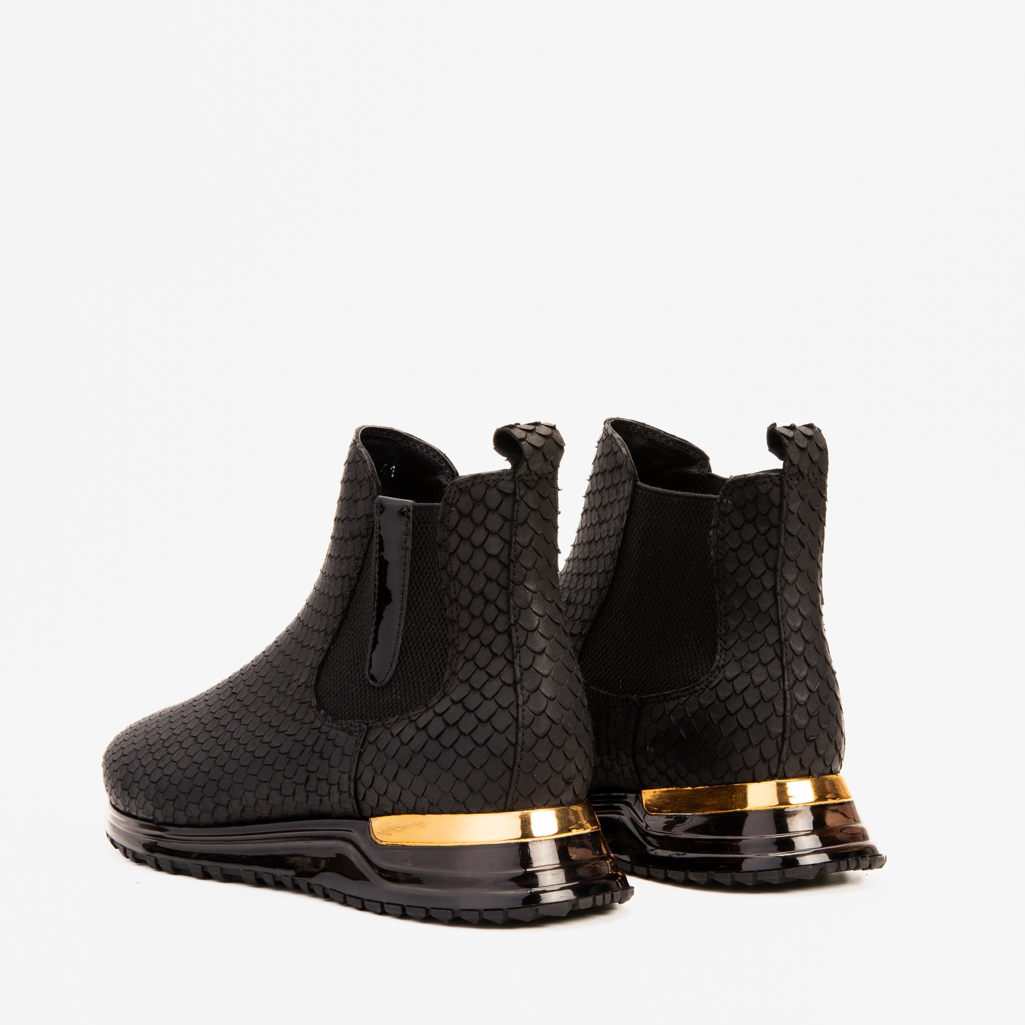 The Panther Black Leather Chelsea Boot Fine Craftsmanship