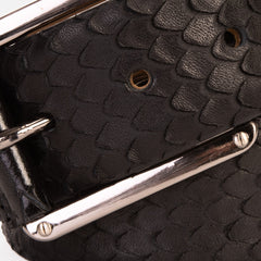 The Caesars Black Leather Belt Exclusive Style