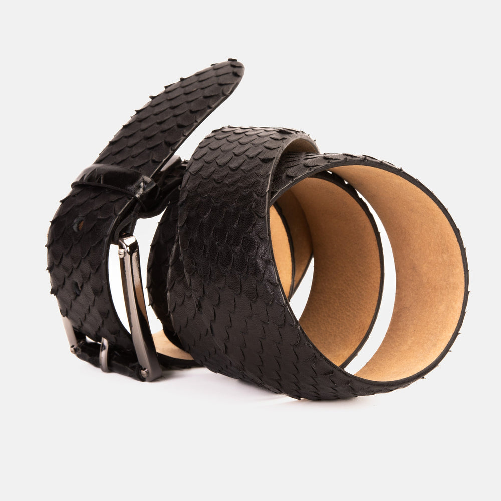 The Caesars Black Leather Belt Exclusive Style