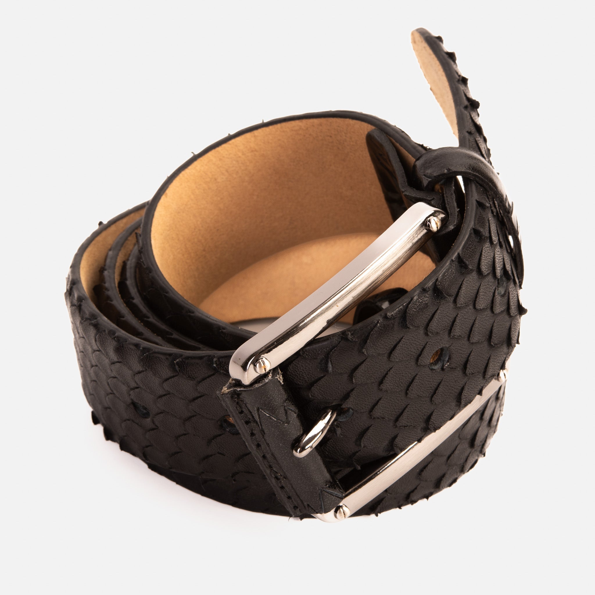 The Caesars Black Leather Belt Exclusive Style