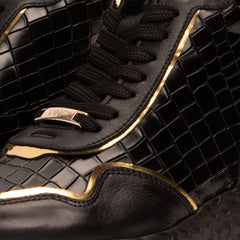 Bellagio Black Gold High-Top Sneaker On Sale