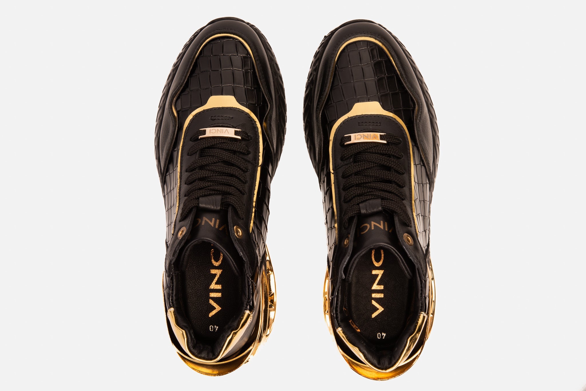 Bellagio Black Gold High-Top Sneaker On Sale