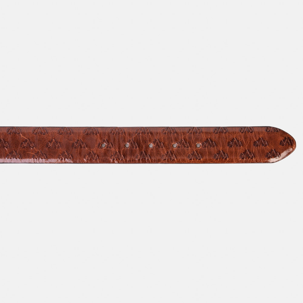 The Caesars Tan Navy Leather Belt All New