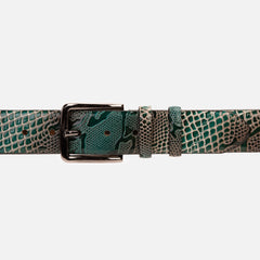 The Milano Green Leather Belt Limited Edition On Sale
