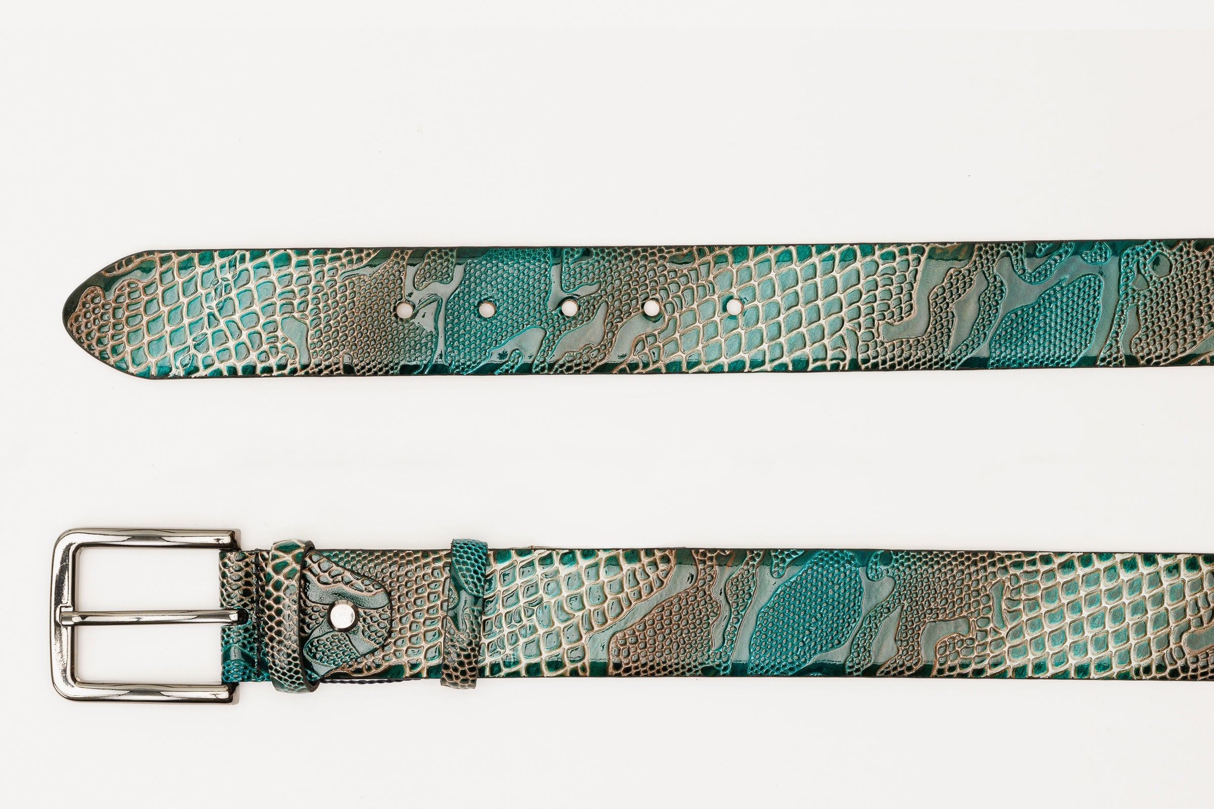 The Milano Green Leather Belt Limited Edition On Sale