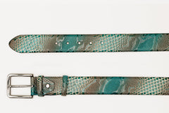 The Milano Green Leather Belt Limited Edition On Sale