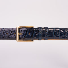 The Strat Navy Blue Leather Belt All New