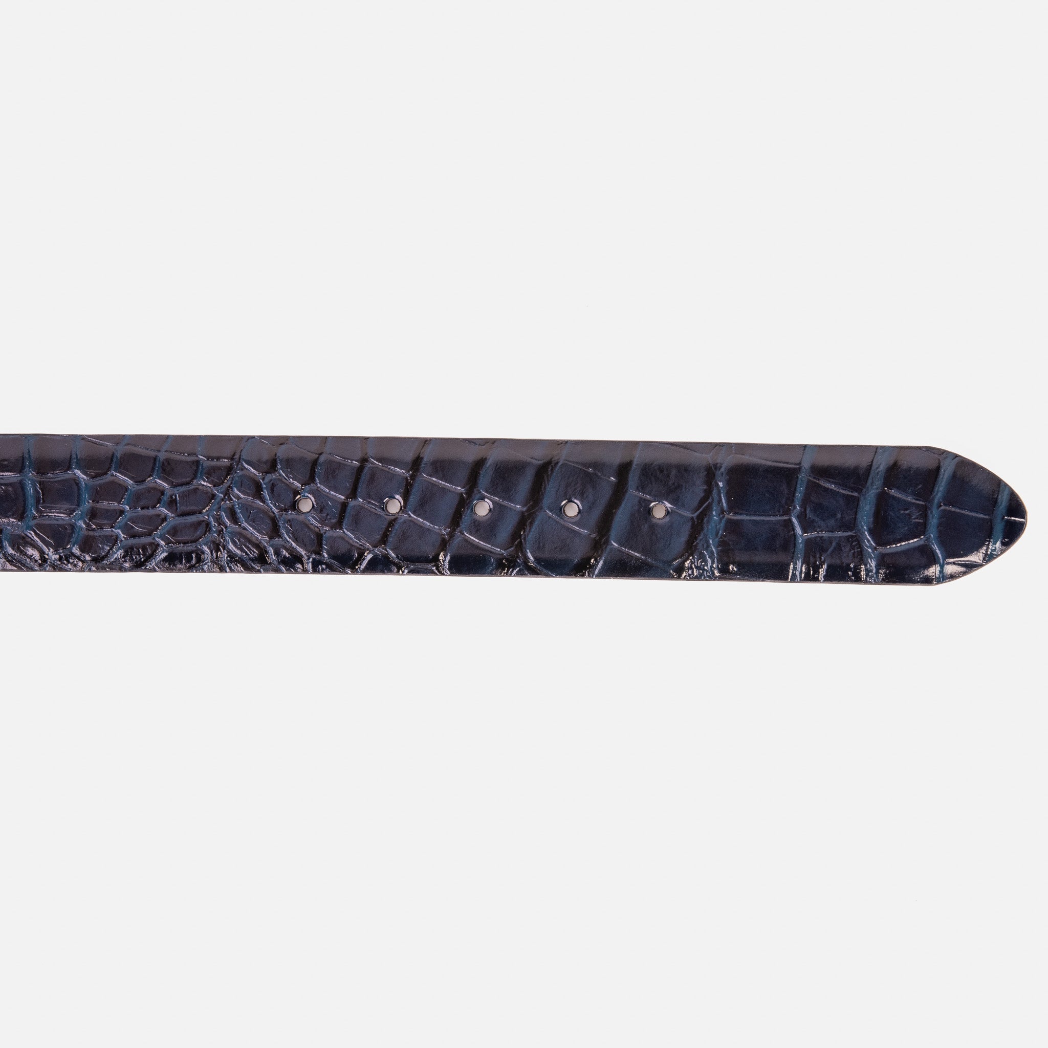 The Strat Navy Blue Leather Belt All New