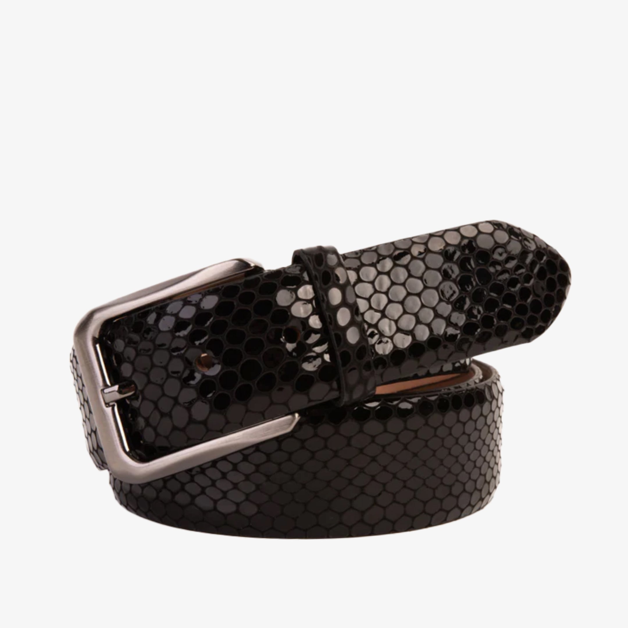 The King Black Leather Belt Universal Fit