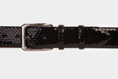 The King Black Leather Belt Universal Fit