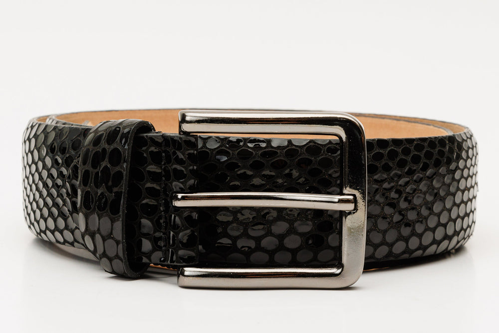 The King Black Leather Belt Universal Fit