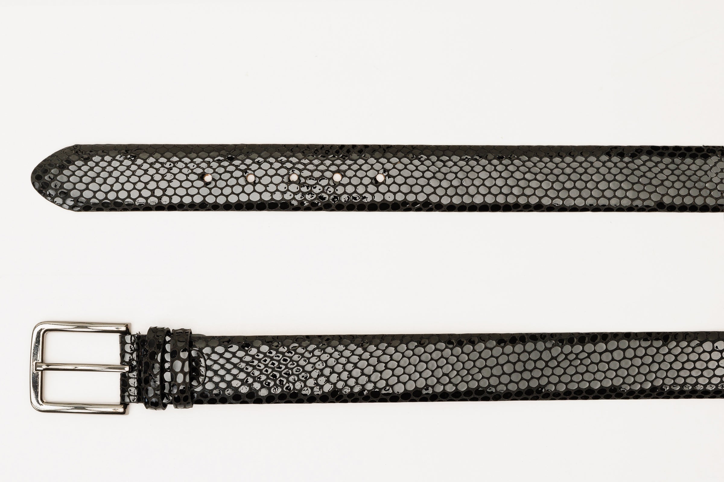 The King Black Leather Belt Universal Fit